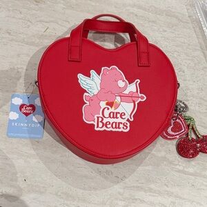 Carebears x Skinny Dip London Red Heart Bag with Cherry Charm